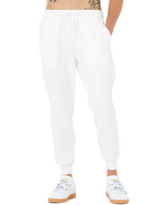 3727 Bella + Canvas Unisex Sponge Fleece Jogger Sw in White