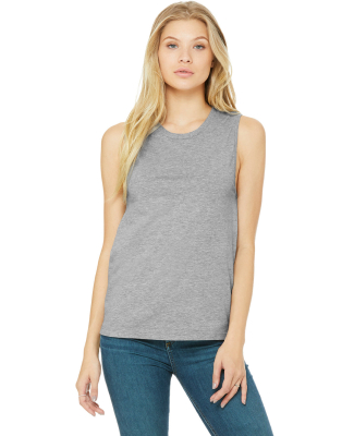 Women's Long Muscle Tank in Athletic heather