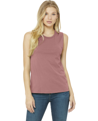 Women's Long Muscle Tank in Mauve
