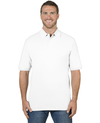 Jerzees 443M Easy Care Double Mesh Ringspun Pique  in White