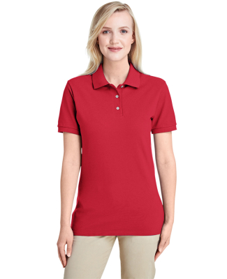 Jerzees 443W Women's Easy Care Double Mesh Ringspu in True red