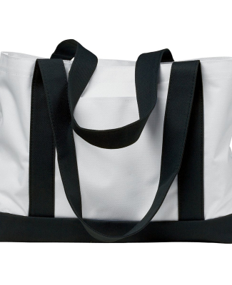 Liberty Bags 7002 P & O Cruiser Tote in White/ black