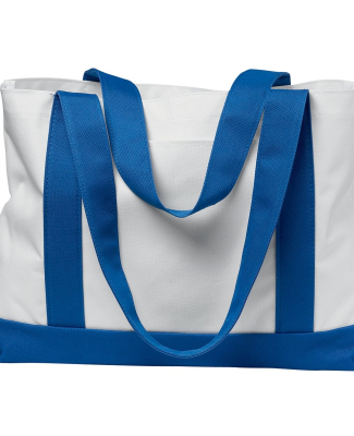 Liberty Bags 7002 P & O Cruiser Tote in White/ royal