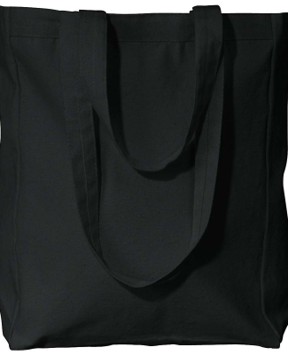 Liberty Bags 8861 10 Ounce Gusseted Cotton Canvas  in Black