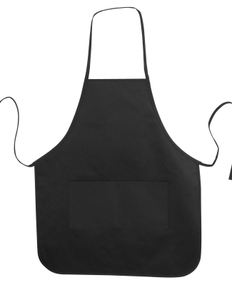 Liberty Bags 5505 Long Butcher Block Apron in Black