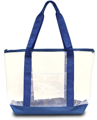 Liberty Bags 7009 Clear Boat Tote in Royal