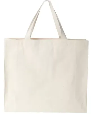 Liberty Bags 8501 12 Ounce Gusseted Canvas Tote NATURAL