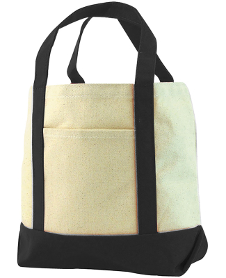 Liberty Bags 8867 Seaside Cotton Canvas Tote in Black