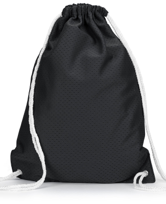 Liberty Bags 8895 Jersey Mesh Drawstring Backpack in Black