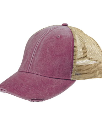 Ollie Cap in Burgundy/ tan
