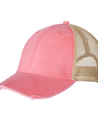 Ollie Cap in Coral/ tan