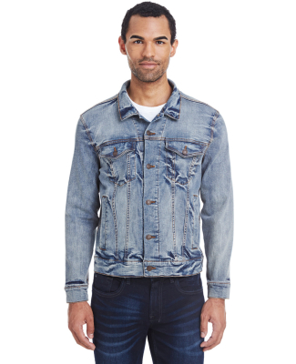 Threadfast Apparel 370J Unisex Denim Jacket in Light denim