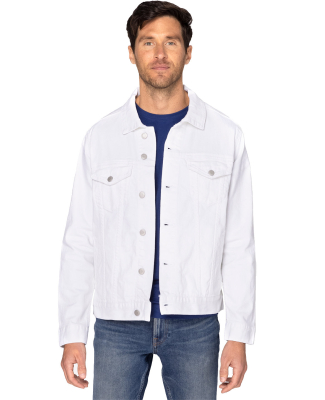 Threadfast Apparel 370J Unisex Denim Jacket in Off white denim