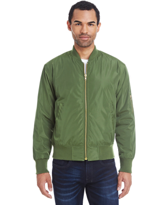 Threadfast Apparel 395J Unisex Bomber Jacket in Army