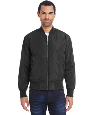 Threadfast Apparel 395J Unisex Bomber Jacket in Black
