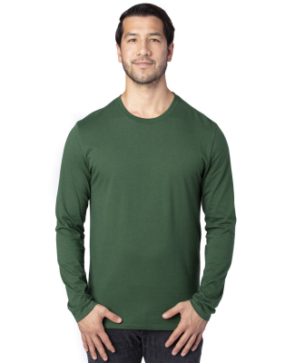 Threadfast Apparel 100LS Unisex Ultimate Long-Slee in Forest green