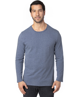 Threadfast Apparel 100LS Unisex Ultimate Long-Slee in Navy Heather