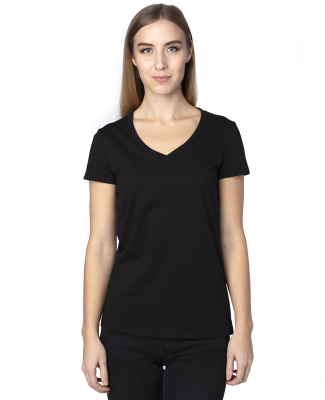 Threadfast Apparel 200RV Ladies' Ultimate V-Neck T in Black