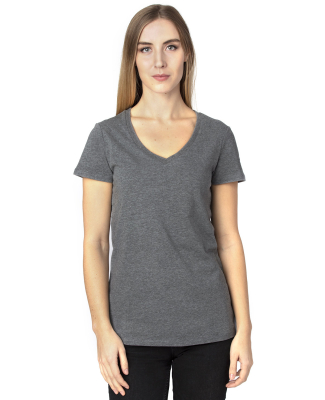 Threadfast Apparel 200RV Ladies' Ultimate V-Neck T in Charcoal