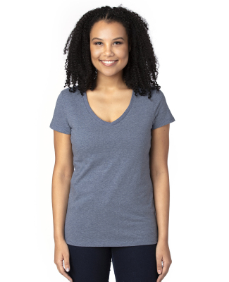 Threadfast Apparel 200RV Ladies' Ultimate V-Neck T in Navy Heather
