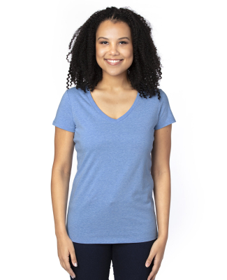 Threadfast Apparel 200RV Ladies' Ultimate V-Neck T in Royal heather