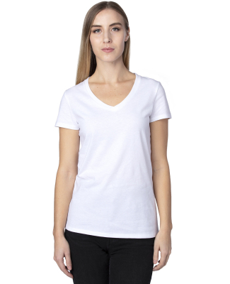 Threadfast Apparel 200RV Ladies' Ultimate V-Neck T in White