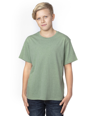 Threadfast Apparel 600A Youth Ultimate T-Shirt in Army heather