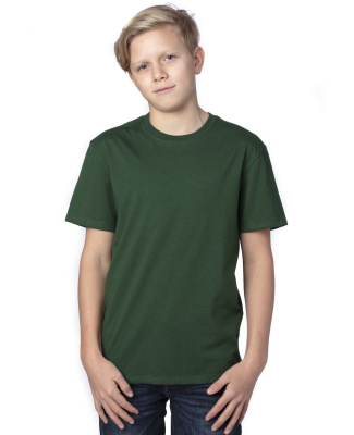 Threadfast Apparel 600A Youth Ultimate T-Shirt in Forest green