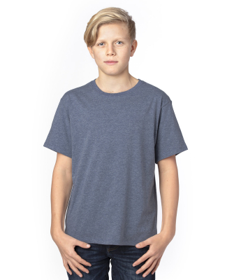 Threadfast Apparel 600A Youth Ultimate T-Shirt in Navy Heather