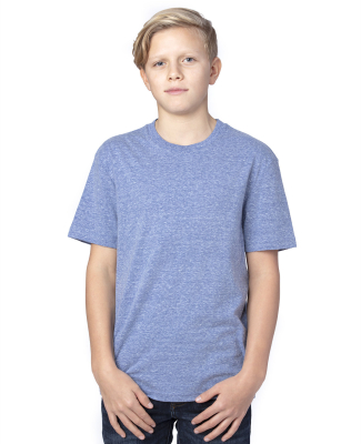 Threadfast Apparel 602A Youth Triblend T-Shirt in Navy triblend