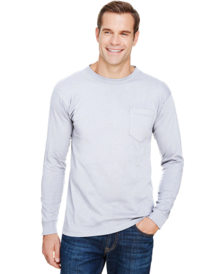 Bayside Apparel 3055 Union-Made Long Sleeve T-Shir in Ash