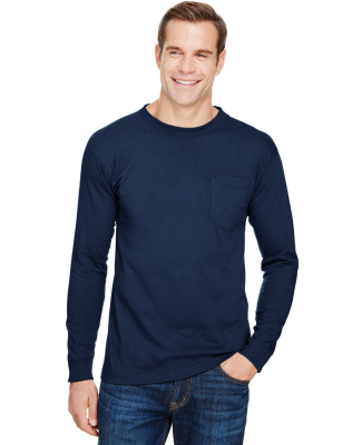 Bayside Apparel 3055 Union-Made Long Sleeve T-Shir in Navy