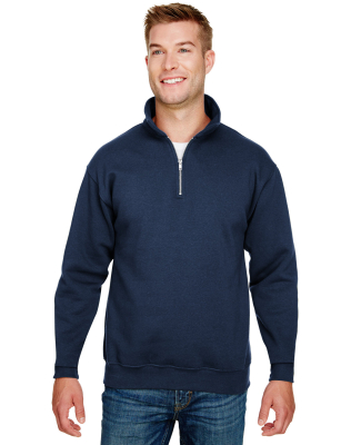 Bayside Apparel 920 USA-Made Quarter-Zip Pullover  in Navy