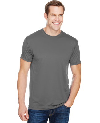 Bayside Apparel 5300 USA-Made Performance Tee in Charcoal