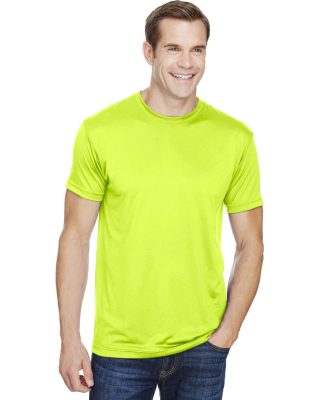 Bayside Apparel 5300 USA-Made Performance Tee in Lime green