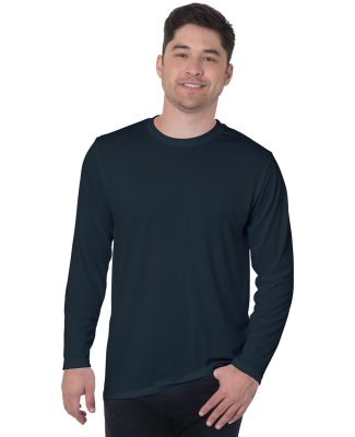 Bayside Apparel 5360 USA-Made Long Sleeve Performa in Navy