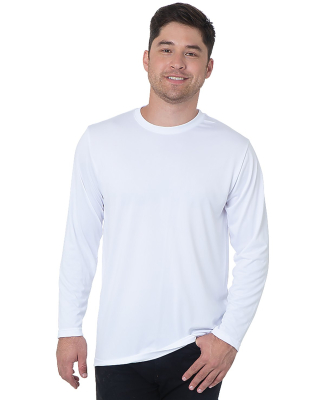 Bayside Apparel 5360 USA-Made Long Sleeve Performa in White