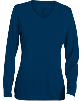 Augusta Sportswear 1788 Women's Long Sleeve Wickin in Navy