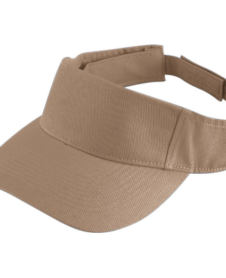 Augusta Sportswear 6225 Sport Twill Visor in Khaki