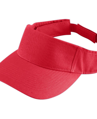 Augusta Sportswear 6225 Sport Twill Visor in Red