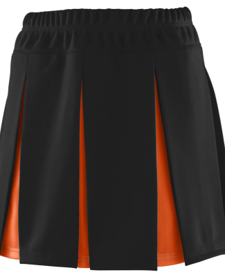 Augusta Sportswear 9116 Girls' Liberty Skirt in Black/ orange