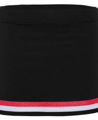 Augusta Sportswear 9145 Women's Pike Skirt in Black/ red/ white