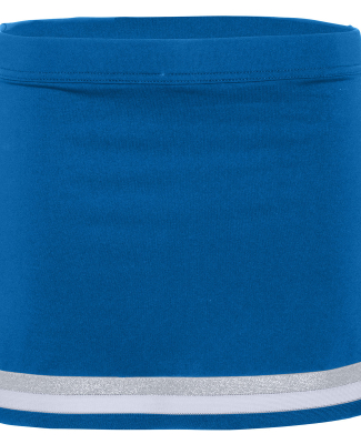 Augusta Sportswear 9145 Women's Pike Skirt in Royal/ white/ metallic silver