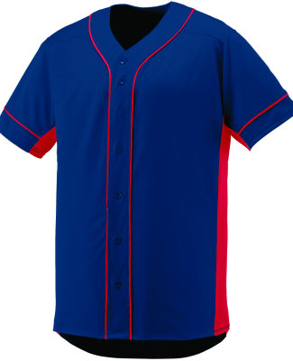 Augusta Sportswear 1661 Youth Slugger Jersey in Navy/ red