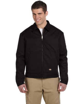 TJ15 Dickies Eisenhower Classic Lined Jacket in Black