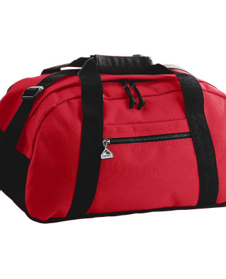 Augusta Sportswear 1703 Large Ripstop Duffel Bag in Red/ black