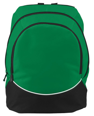 Augusta Sportswear 1915 Tri-Color Backpack in Kelly/ black/ white