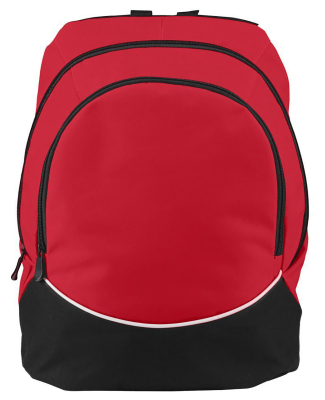 Augusta Sportswear 1915 Tri-Color Backpack in Red/ black/ white