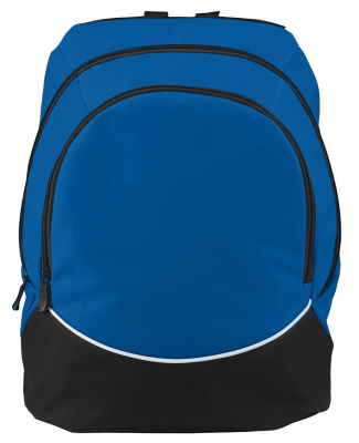 Augusta Sportswear 1915 Tri-Color Backpack in Royal/ black/ white