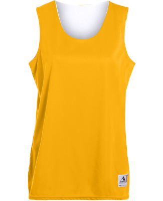 Augusta Sportswear 147 Women's Reversible Wicking in Gold/ white